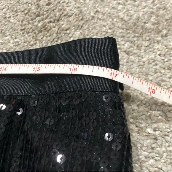 Gudi Faux Wrap Black Sequin Skirt - Picture 10 of 16